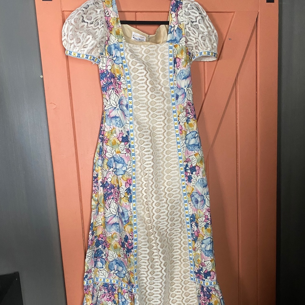 Vintage rare Lanzillotti for Bzzz-Bzzz from California dress from the 70s